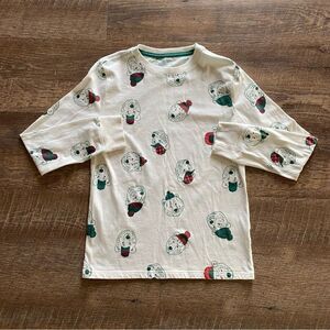 Cat & Jack Polar Bear Long Sleeve Shirt Medium White